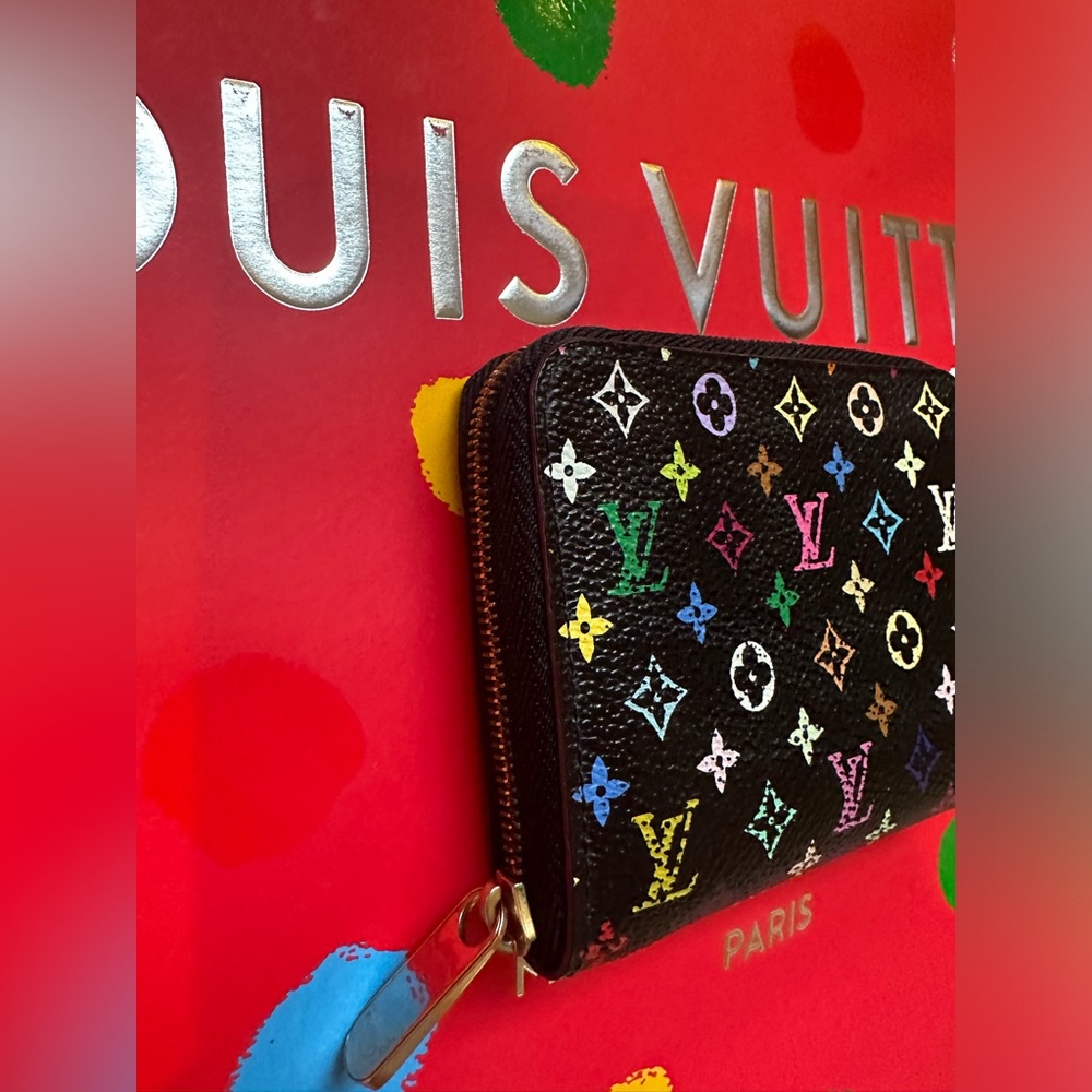 Louis Vuitton Takashi Murakami Zippy Compact Wallet Multicolor - Picture 2 of 10